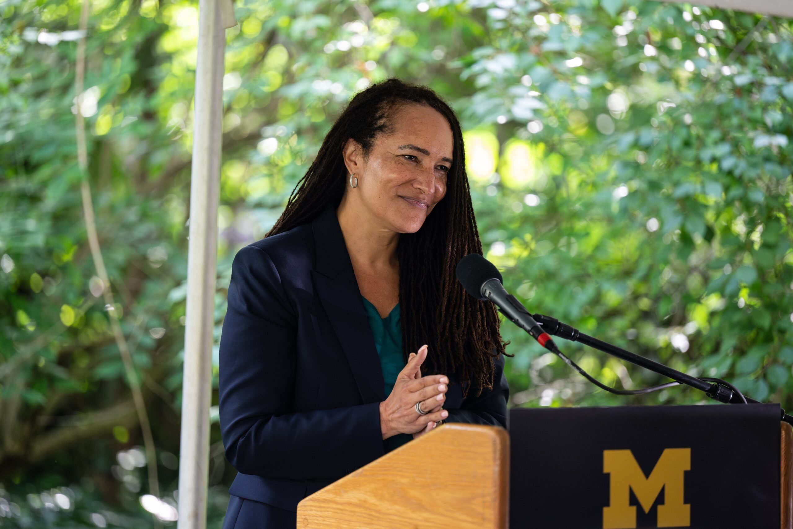 Tabbye Chavous speaking at a lectern