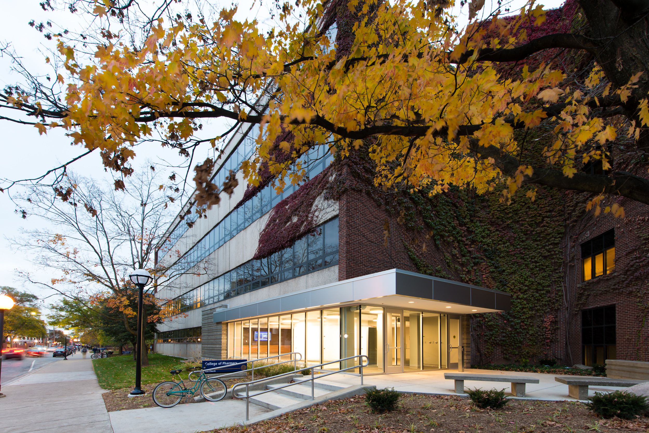 The College of Pharmacy in the fall